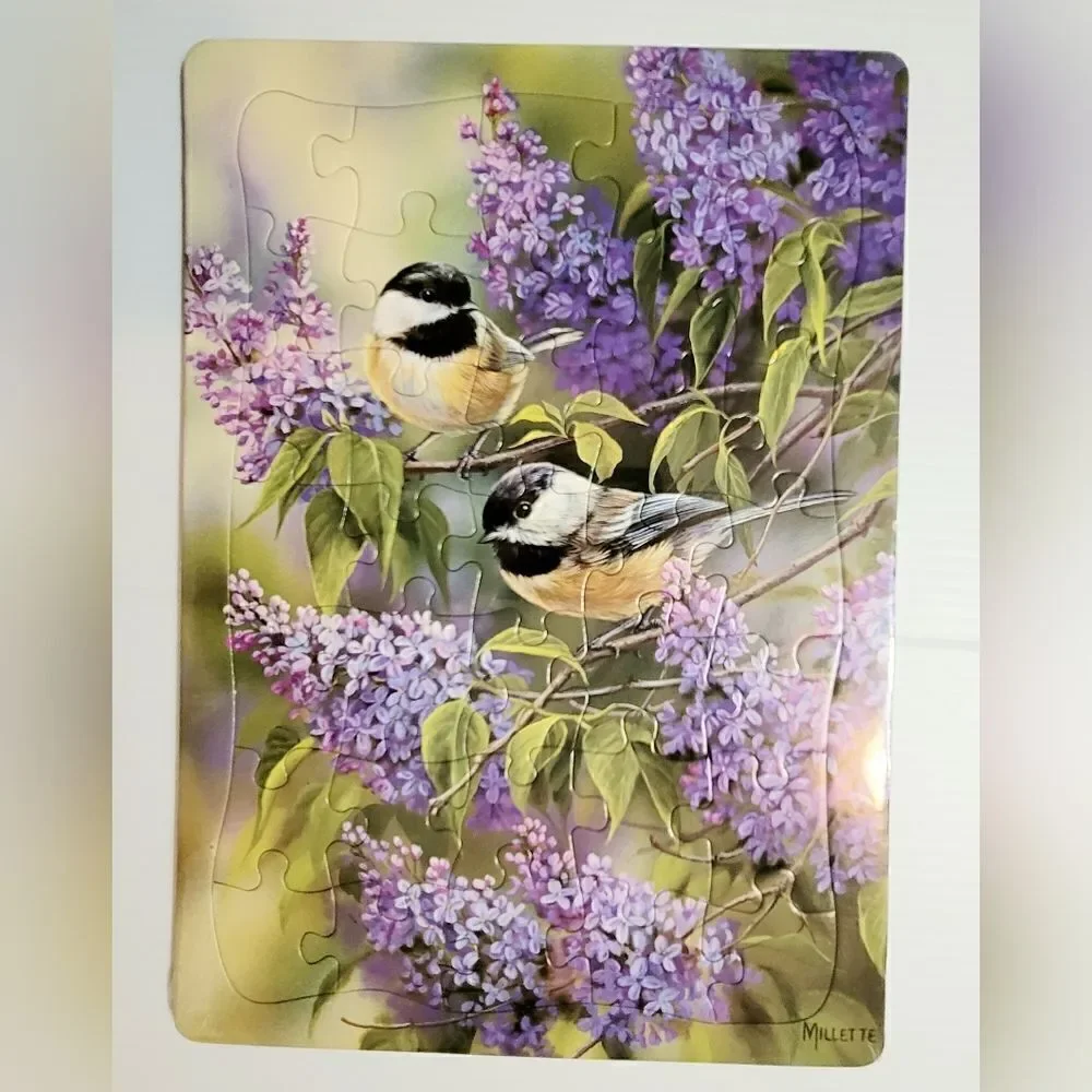 NEW Cobble Hill Tray Puzzle Chickadee Duo